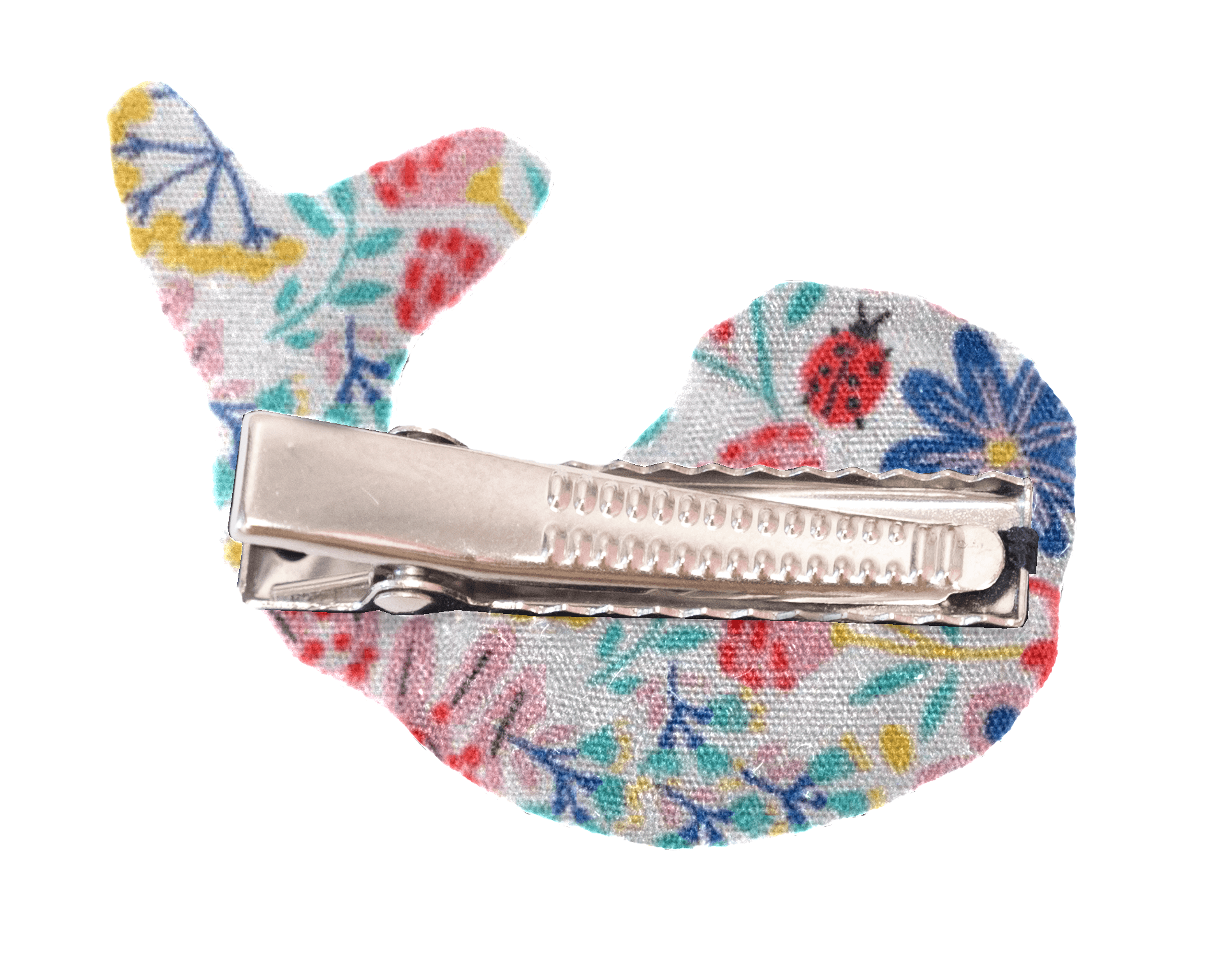 Barrette Baleine Champêtre Bleuté