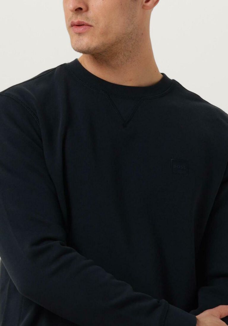 BOSS donkerblauwe boss sweater westart