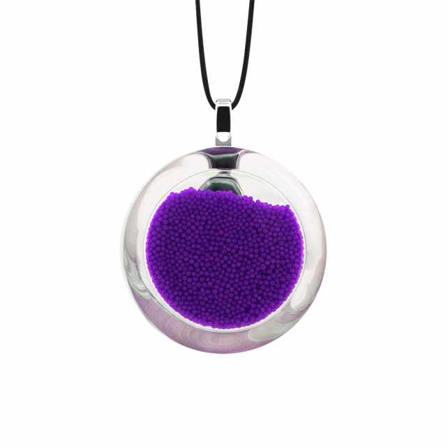 Pendentif en verre soufflé - Cachou Mini Billes