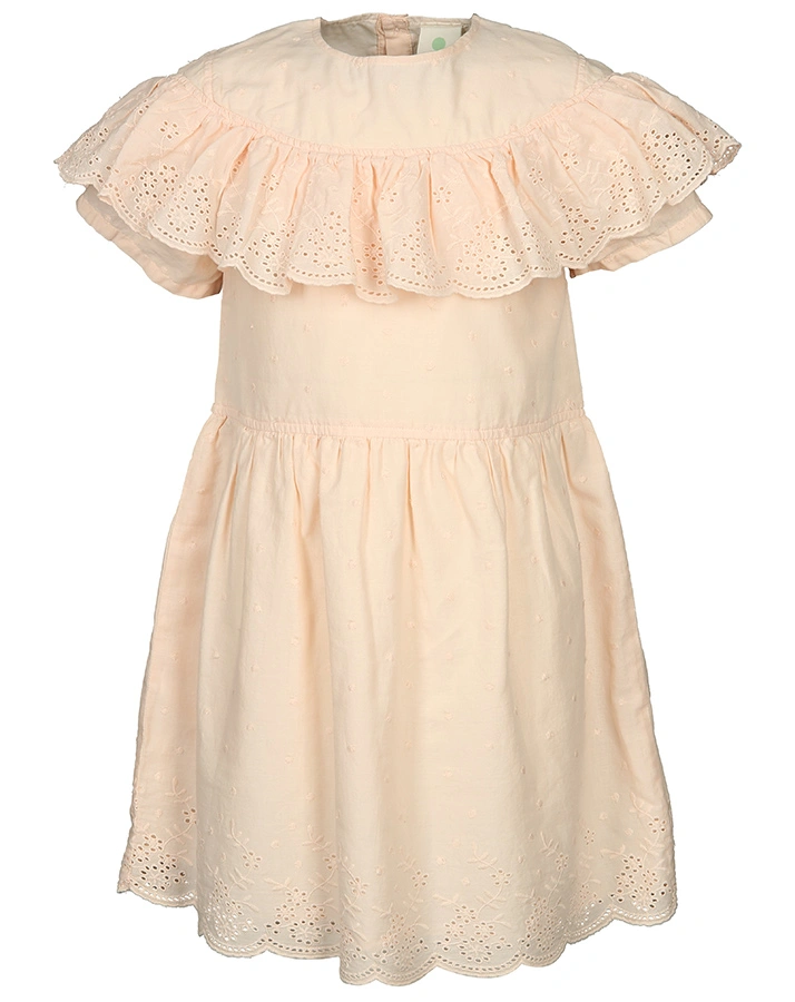 Kleid CREAMY mit Rüschen in pastellrosa