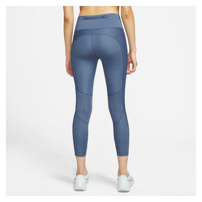 Collant 3/4 Nike Dri-Fit Fast Bleu Femme