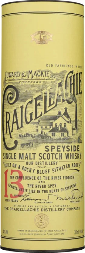 CRAIGELLACHIE 13 YEARS SINGLE MALT 70CL