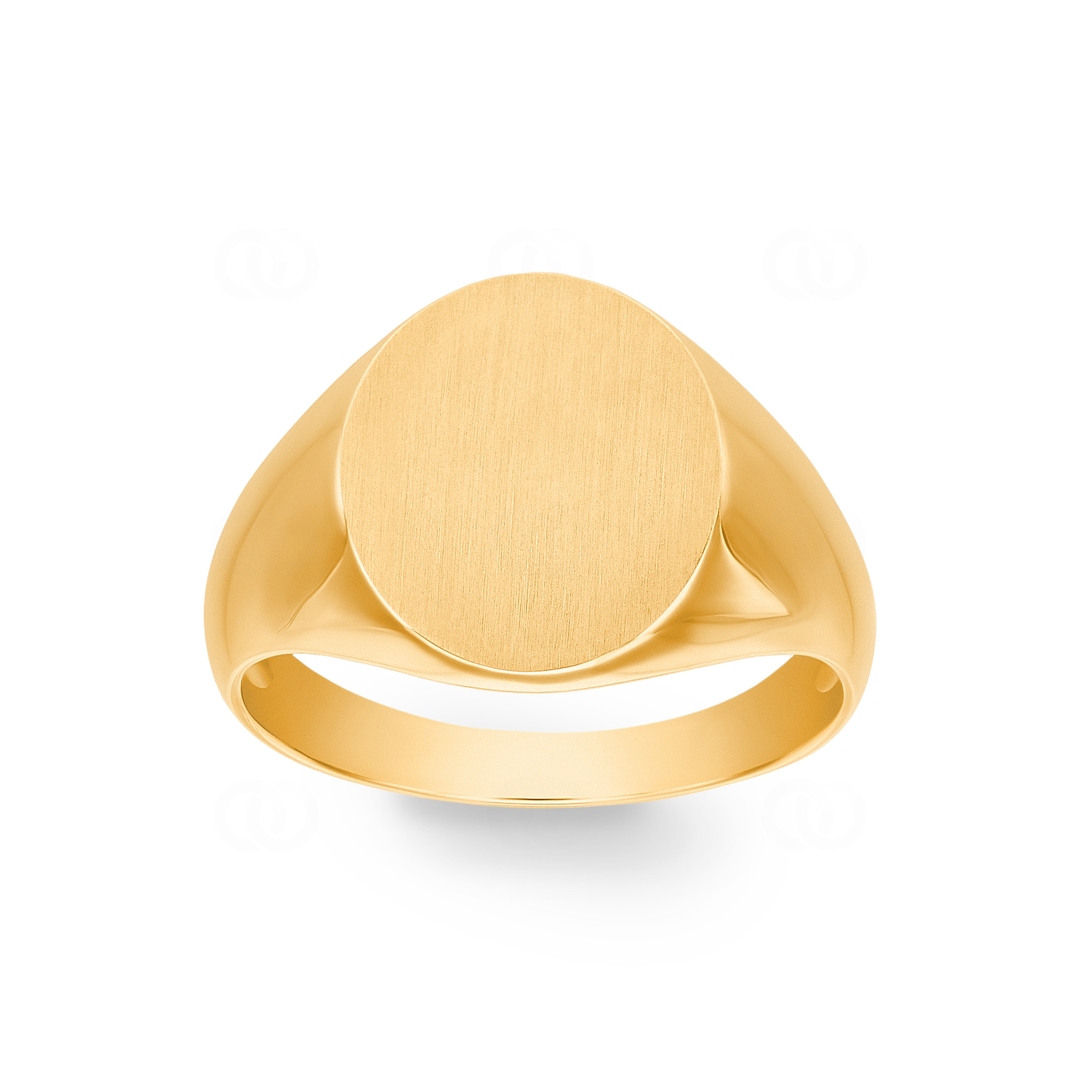 Siegelring 750/18 K Gelbgold 14 x 12mm
