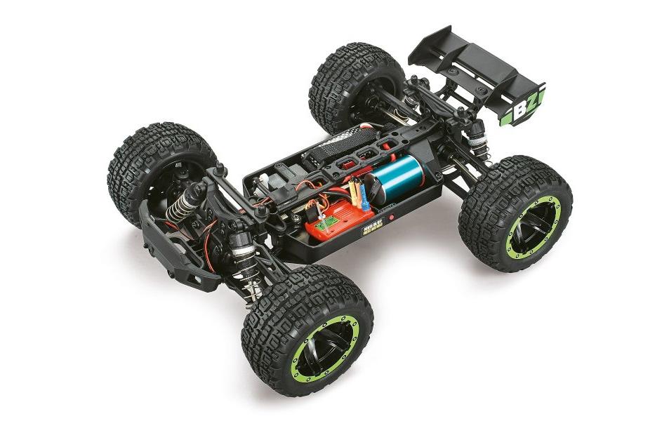Stadium Truck Slyder ST Turbo 4WD Brushless Grün, RTR, 1:16<br>Off-Road RC Modell mit Brushless Allradantrieb