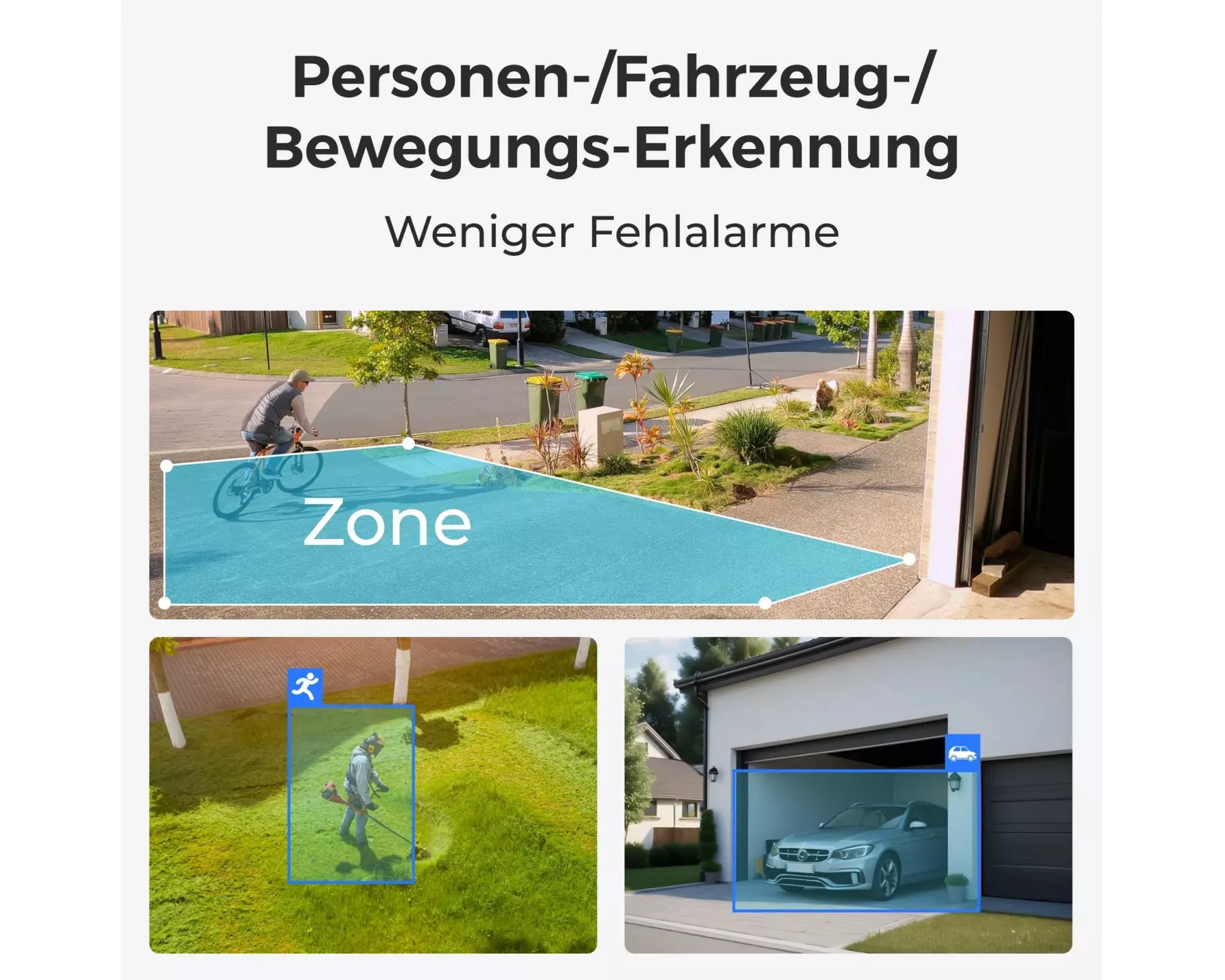 Reolink - 8MP WLAN Sicherheitskamera mit Nachtsicht / Spotlight / 4K Auflösung / Zwei-Wege-Audio / Bewegungserkennung   MicroSD Slot (B350) - Weiss