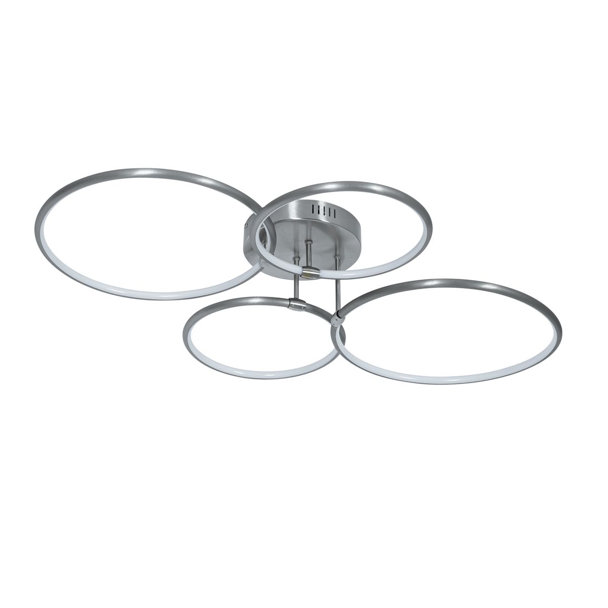 Design plafondlamp staal incl. LED 3-staps dimbaar 4-lichts - Joaniqa