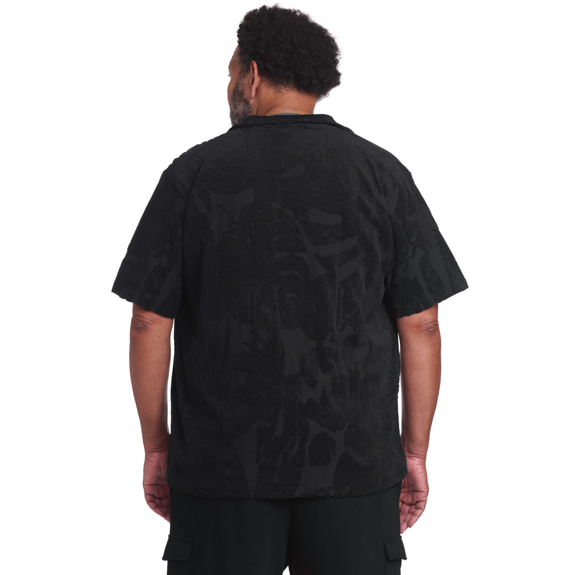 VanVaan Herren Hemd mit Allover-Muster dunkelgrau / schwarz