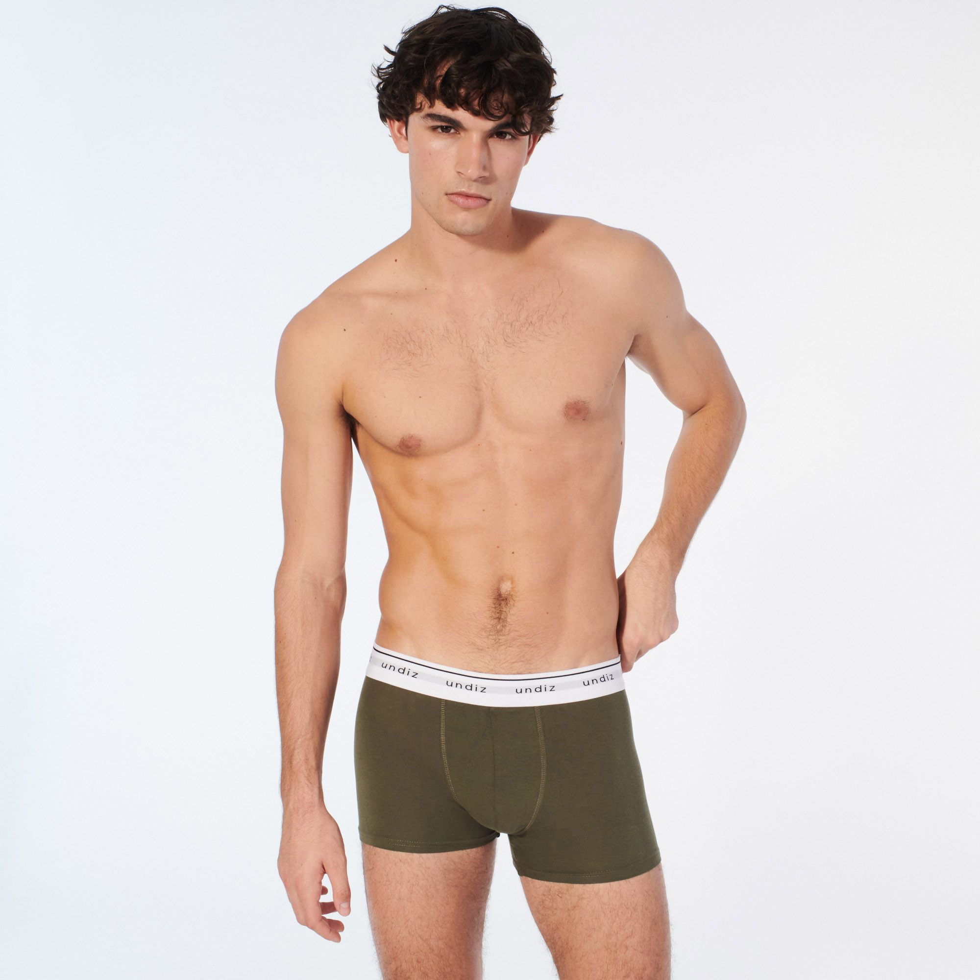 Boxer uni en coton