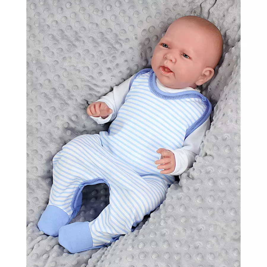 TupTam Baby Strampler Gemustert 2er Set beigeblau