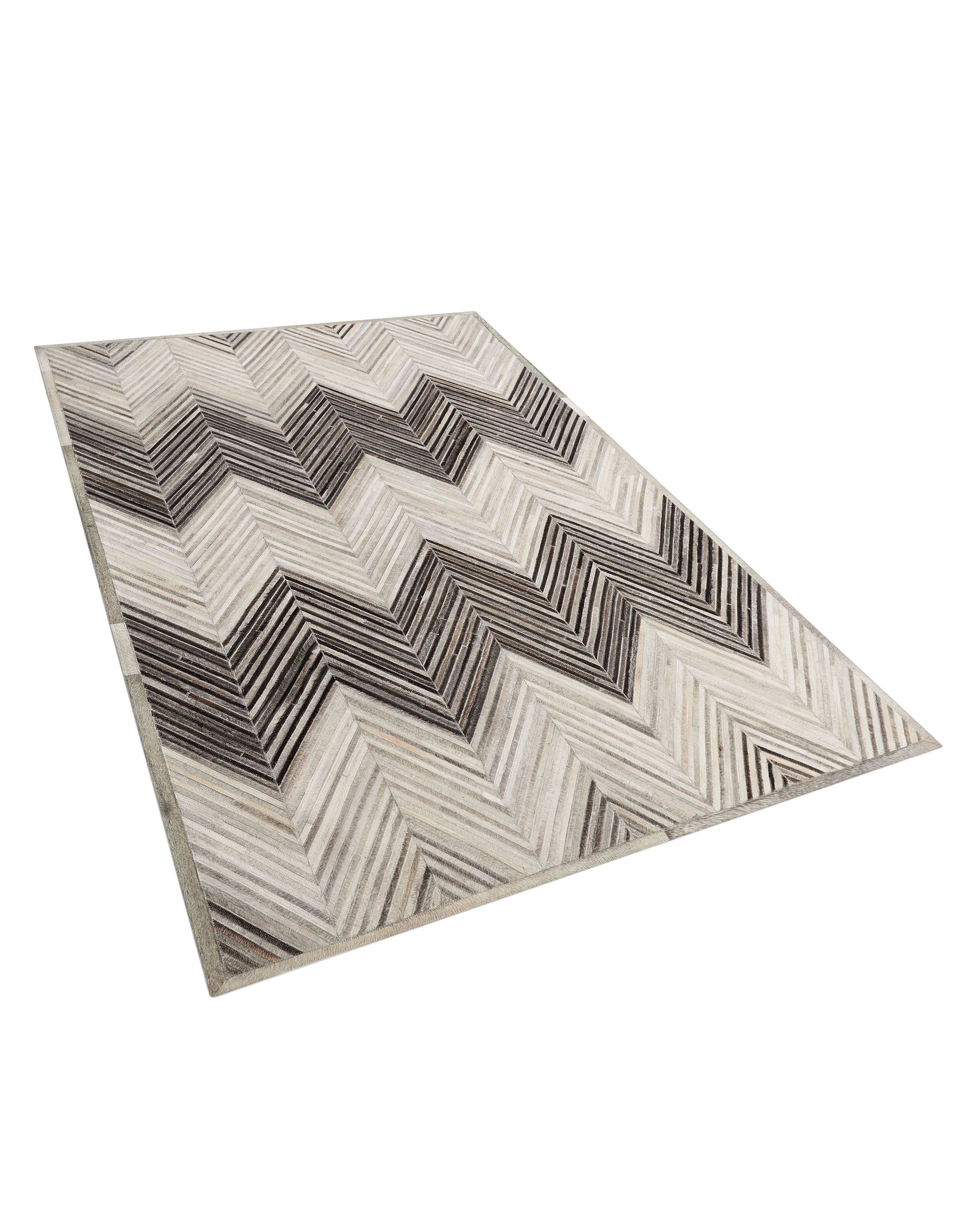 Vloerkleed AYTEPE Grijs 160 x 230 cm Leer