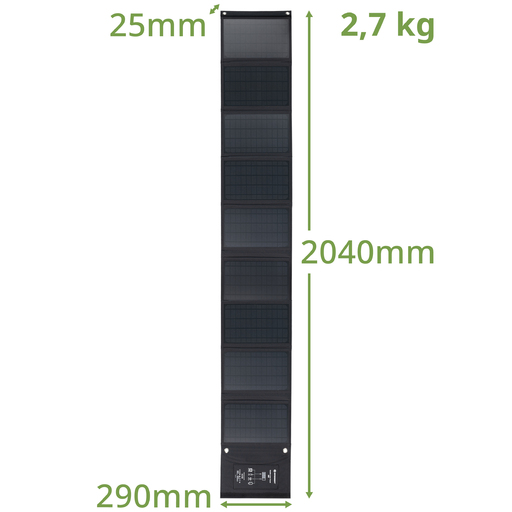 Carregador de painel solar móvel de 60 W