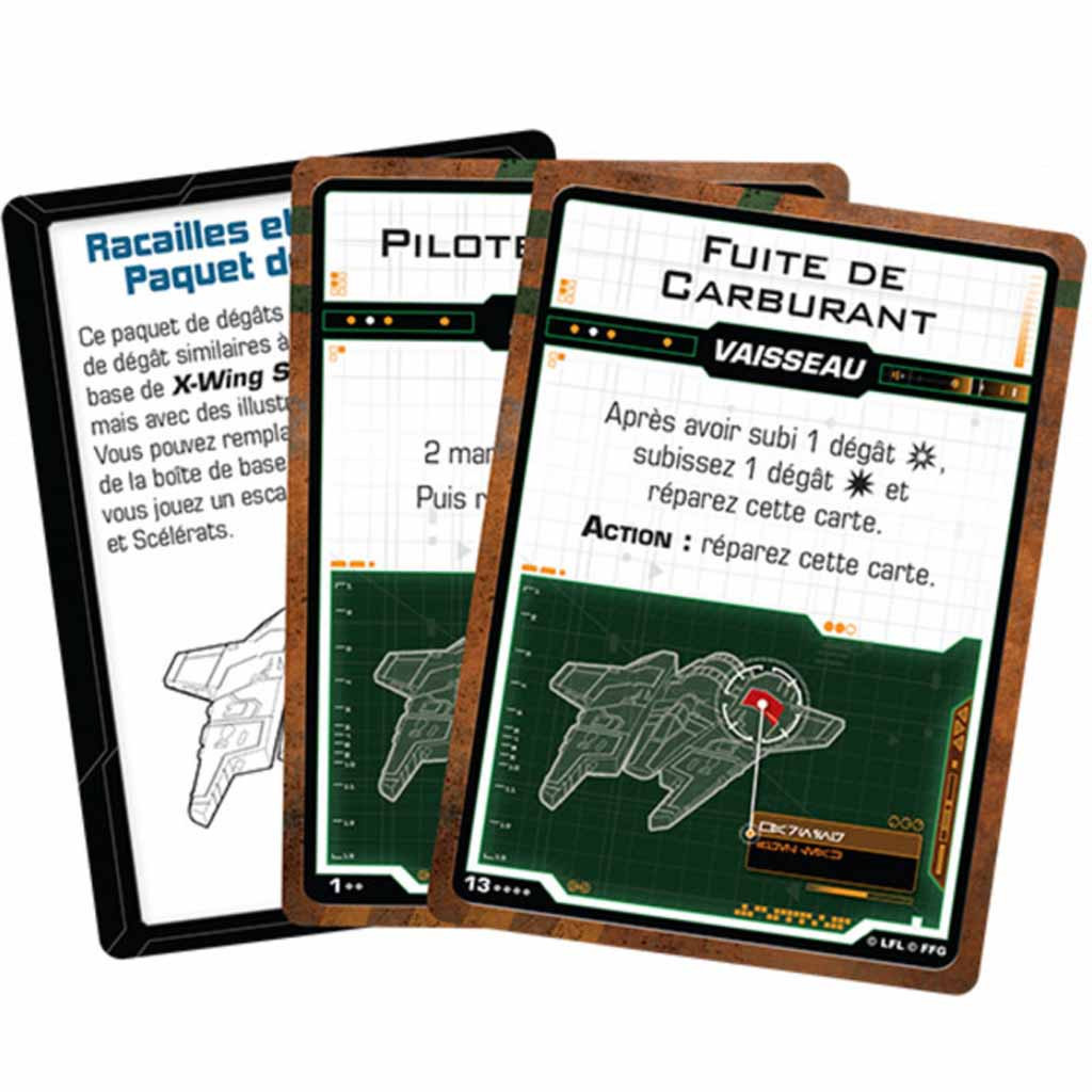 X-Wing 2.0 - Paquet de Dégâts Racailles et Scélérats