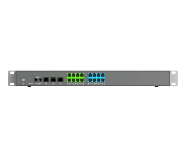 Grandstream UCM6308A - IP-PBX - stativmonterbar - 8 FXO-carrier - 8 FXS-carrier - 3 x 10/100/1000