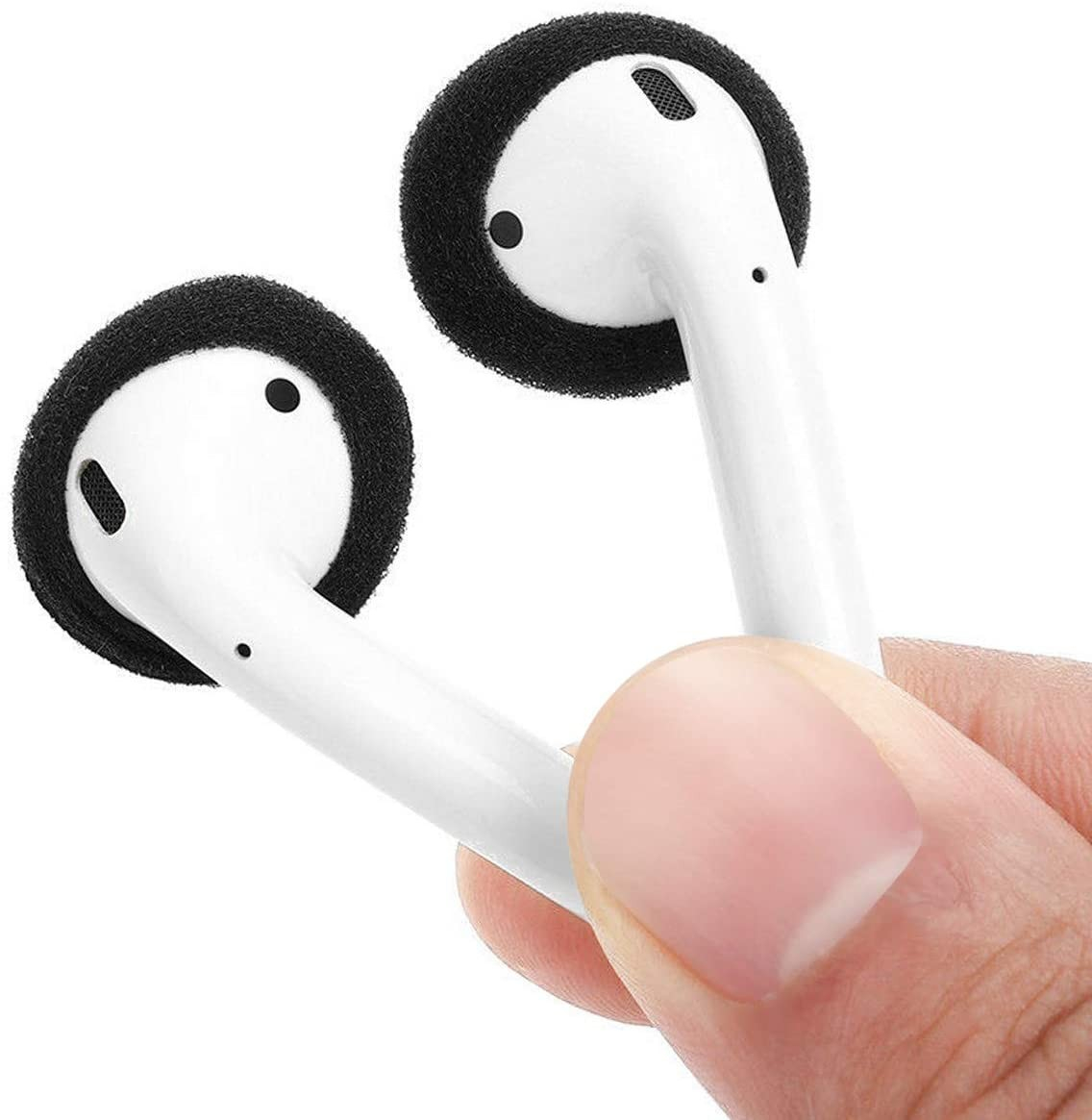 (10er Set) Universal Kopfhörer AirPods Schaumstoff Ersatz Ohr Polster Kissen - Schwarz