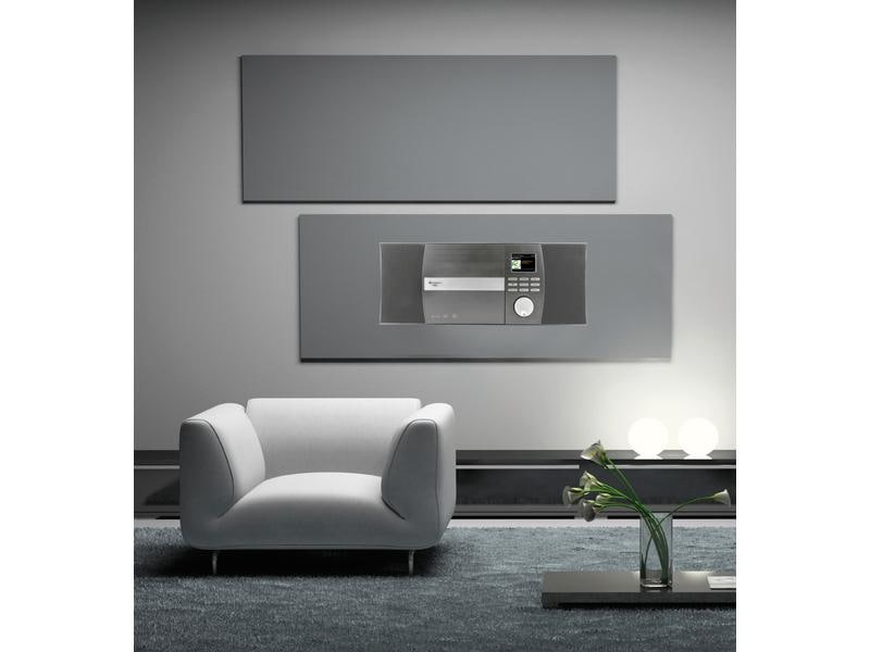 soundmaster Radio/CD-Player ICD1010AN Silber Stereo Musikcenter mit Internet/DAB /UKW-Radio sowie CD und Bluetooth