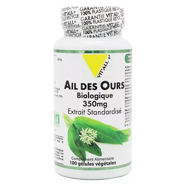 Vit'all+ Alho Selvagem 350mg Orgânico 100 Cápsulas Vegetais