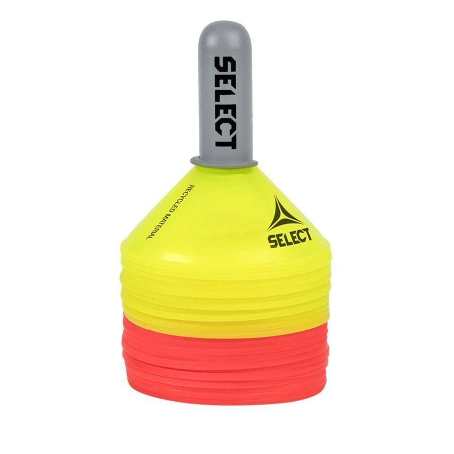 Marker set 24 pcs w/plastic holder red/yellow