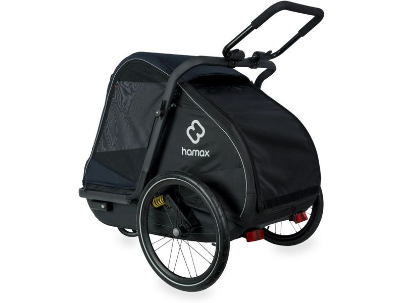 Hamax Veloanhänger Dog Trailer Pluto L für Hunde bis 45 kg Veloanhänger und Buggy für Hunde