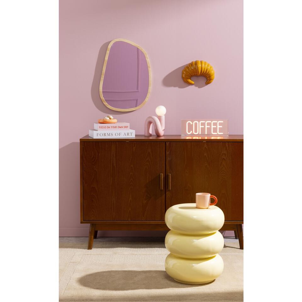 Wanddecoratie Croissant Bruin