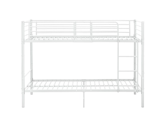 VIDAXL - Sommier  90 x 200 Lit superposé blanc métal 90x200 cm