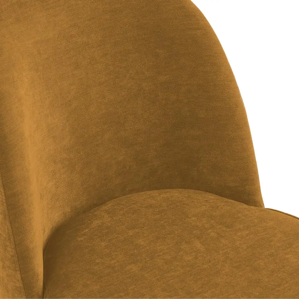 2x Vero Eetkamerstoel Velvet - Oker