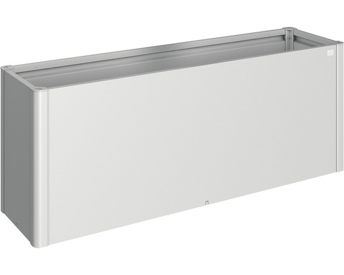 Klassieke verhoogde bak, Biohort Belvedere Maxi kweekbak, maat 200 (201 x 53 x 77 cm), zilver
