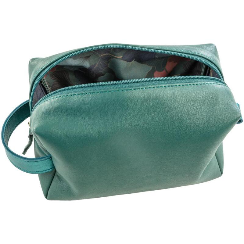 Ginkgo, Trousse multi-usages en cuir 18x11x7 cm