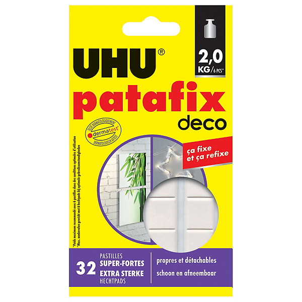 Etui de 32 pastilles adhésives UHU Patafix Homedeco