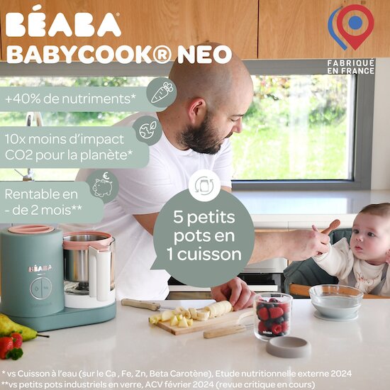 Babycook Néo Robot Bébé 6 en 1   Eucalyptus        de               Béaba
