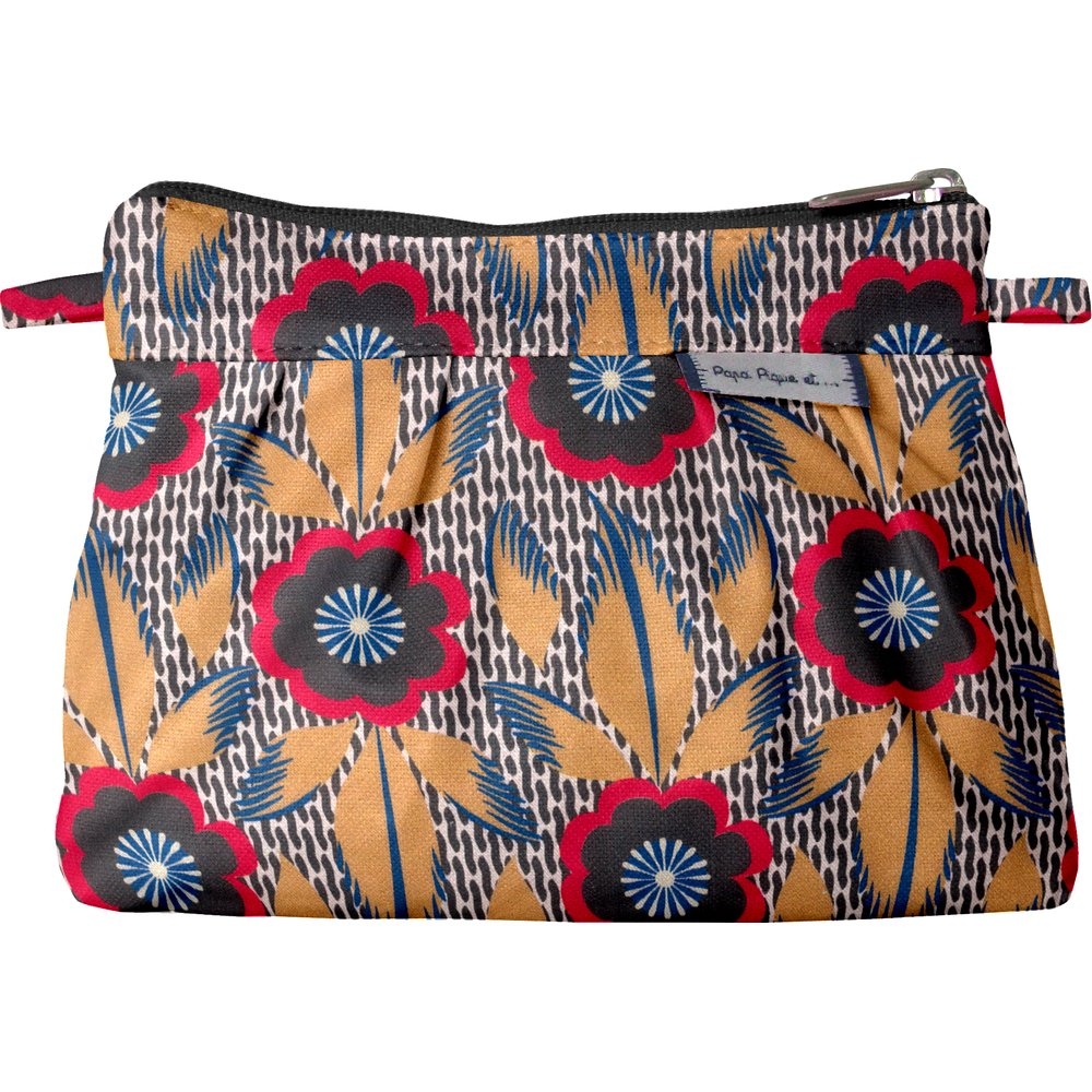 Mini Pochette Plissée Fleurs De Savane