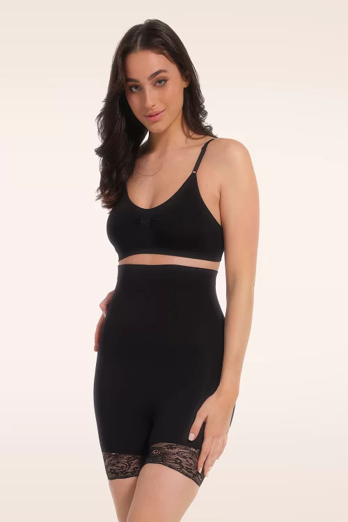 MAGIC Bodyfashion Comfort kanten hoge short in zwart