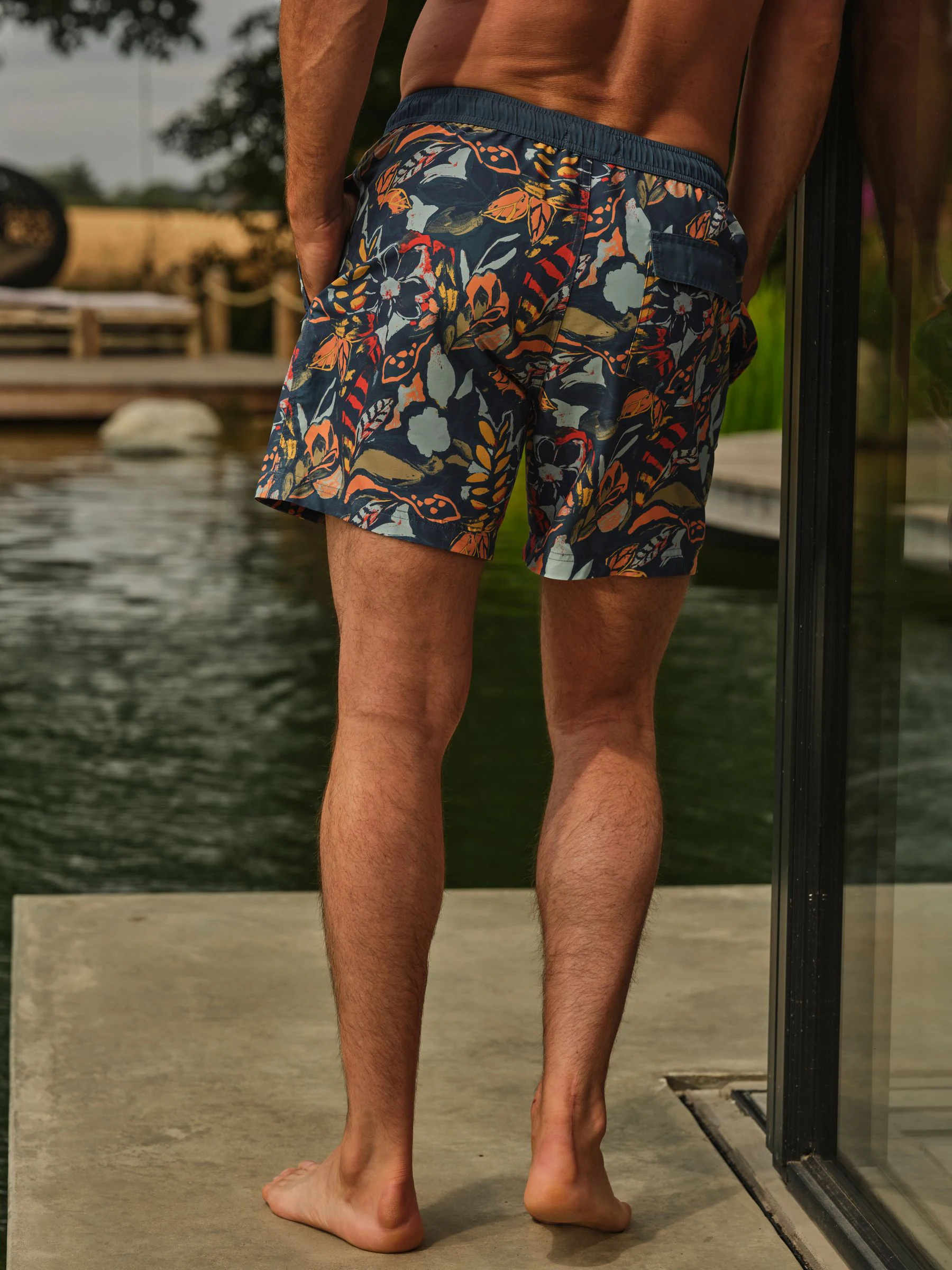 FatFace Jungle Print Swim Shorts