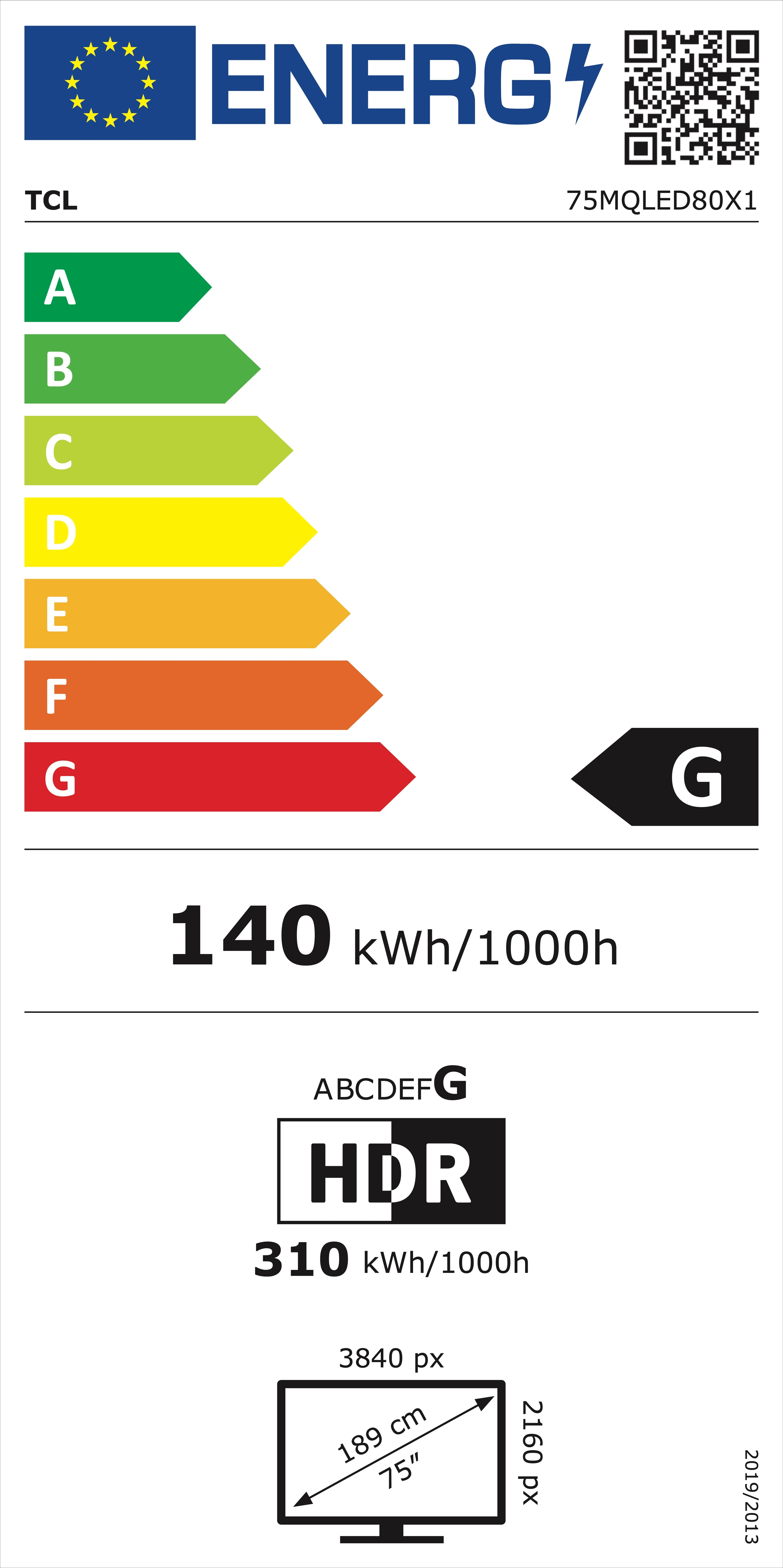 TCL 75MQLED80 (75C805) TV UHD 4K