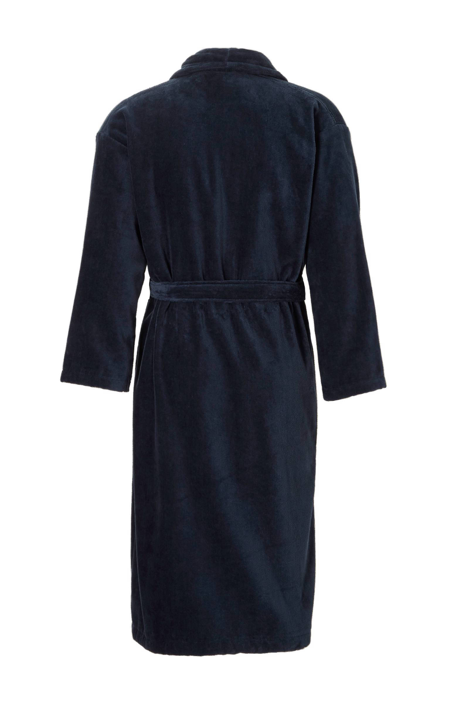 Vandyck badstof badjas Prestige donkerblauw