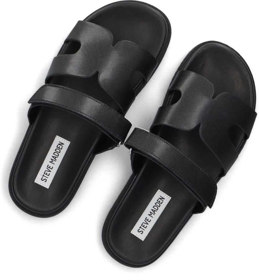Steve Madden sandaaltjes van leer met klittenbandsluiting model 'Missile'