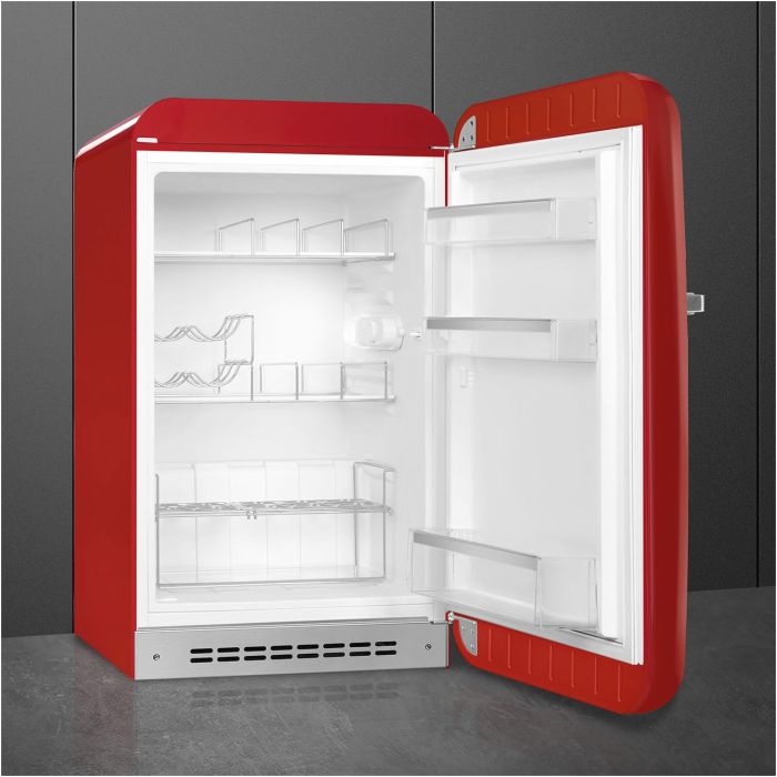SMEG Stand-Kühlschrank 50's Retro Style FAB10HRRD5 Rot