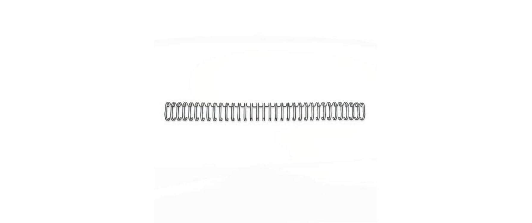 Binderücken Draht 8 mm Schwarz, 100 StückBindung von Dokumenten, 100 Stk.