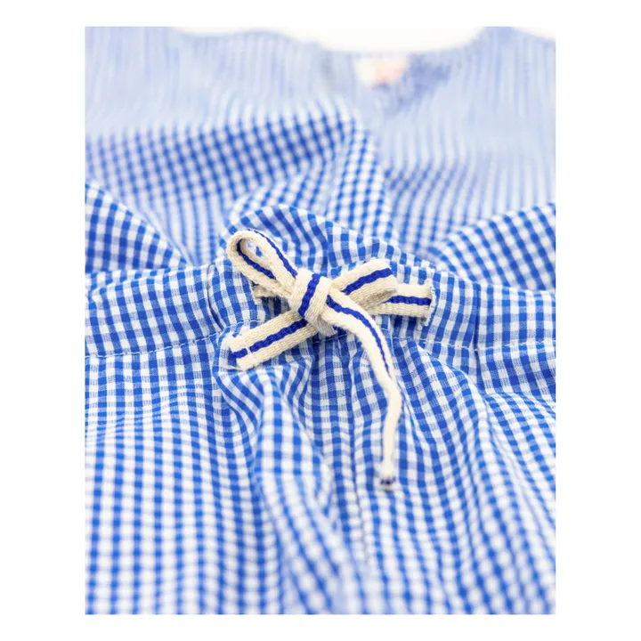 AO76 Combishort Carreaux Youri | Bleu