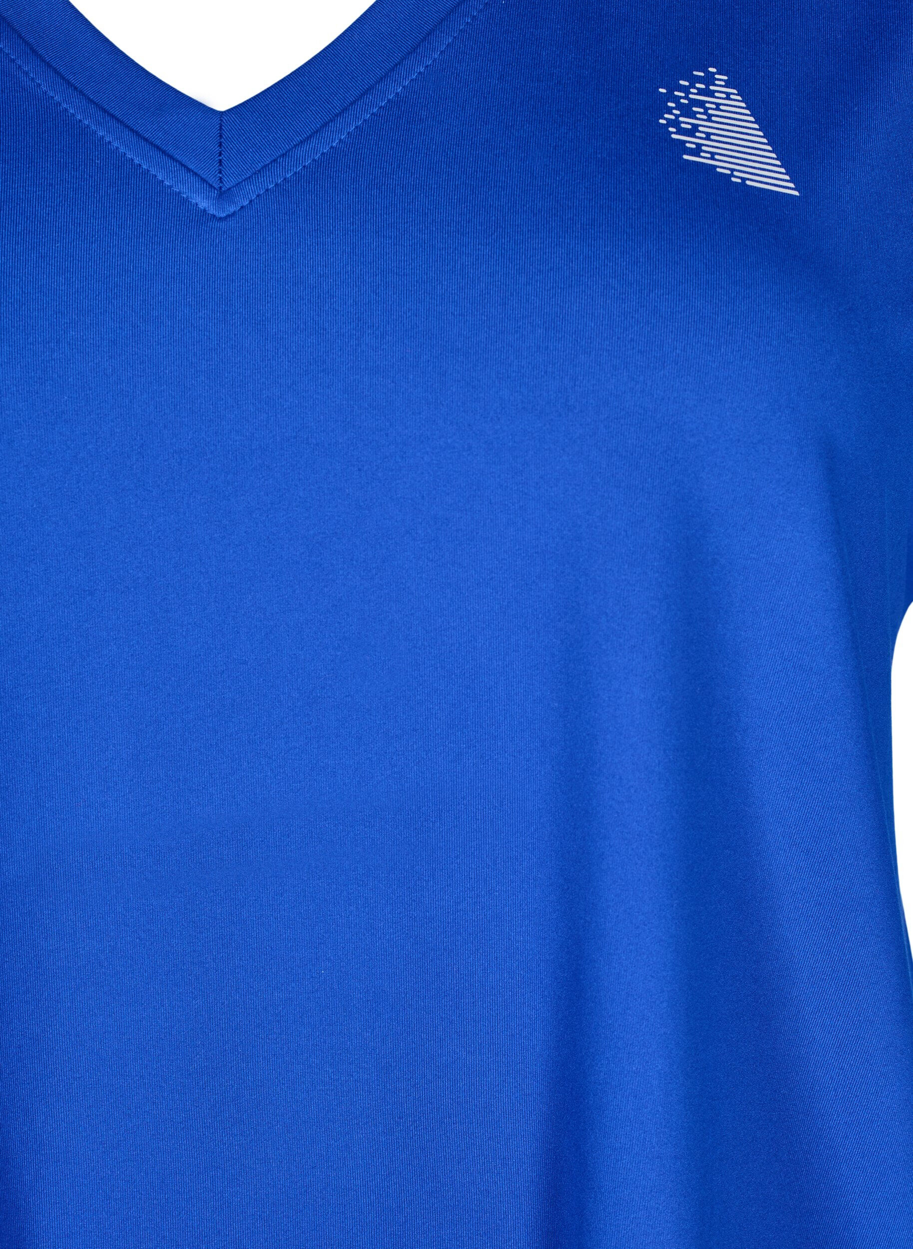Løs trænings t-shirt med v-hals