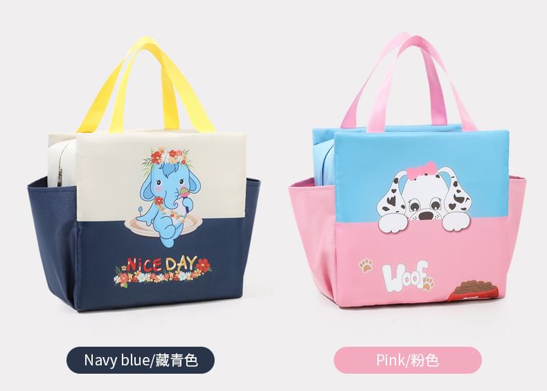 School Time - Geïsoleerde lunchtas met dierenpicknickmotief (verschillende ontwerpen)