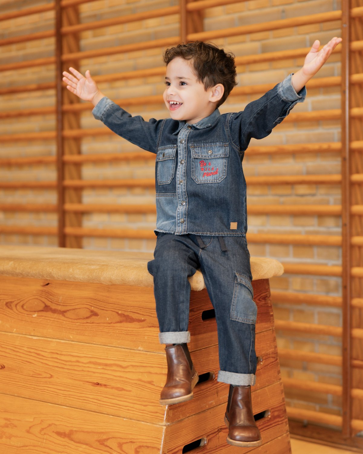 Denim Bukse Barn – 100% Bomull | James Contrast