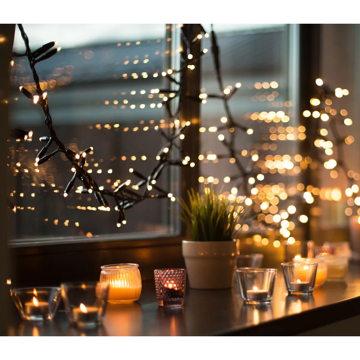 Nordic Home Christmas lyslenke 4420008 (hvit)
