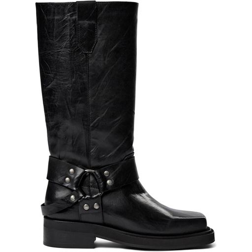 Pavement Angelina Støvler, Black Crinkle, 40