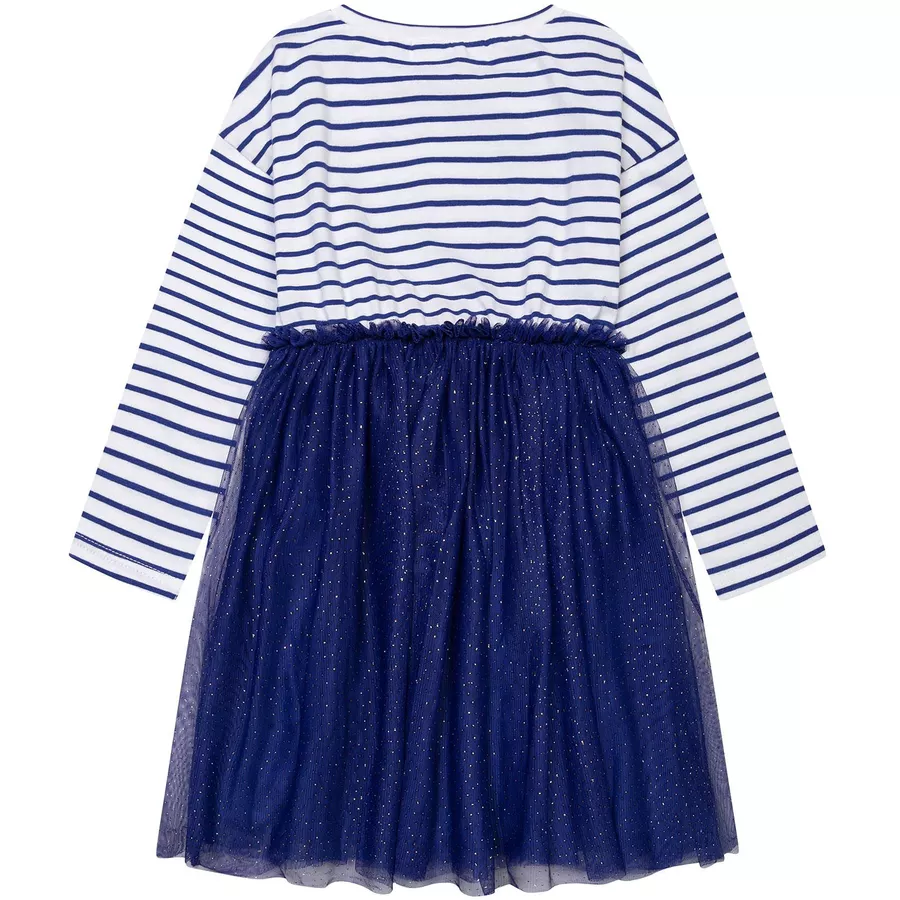 MINOTI Kleid BlauWeiß