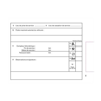 Exacompta - Livret individuel de contrôle pour conducteurs et convoyeurs de véhicules routiers - 14,8 x 10,5 mm