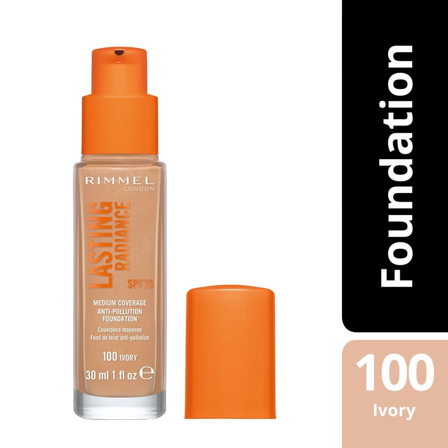 Rimmel London Lasting Radiance Foundation #100 Ivory 30ml