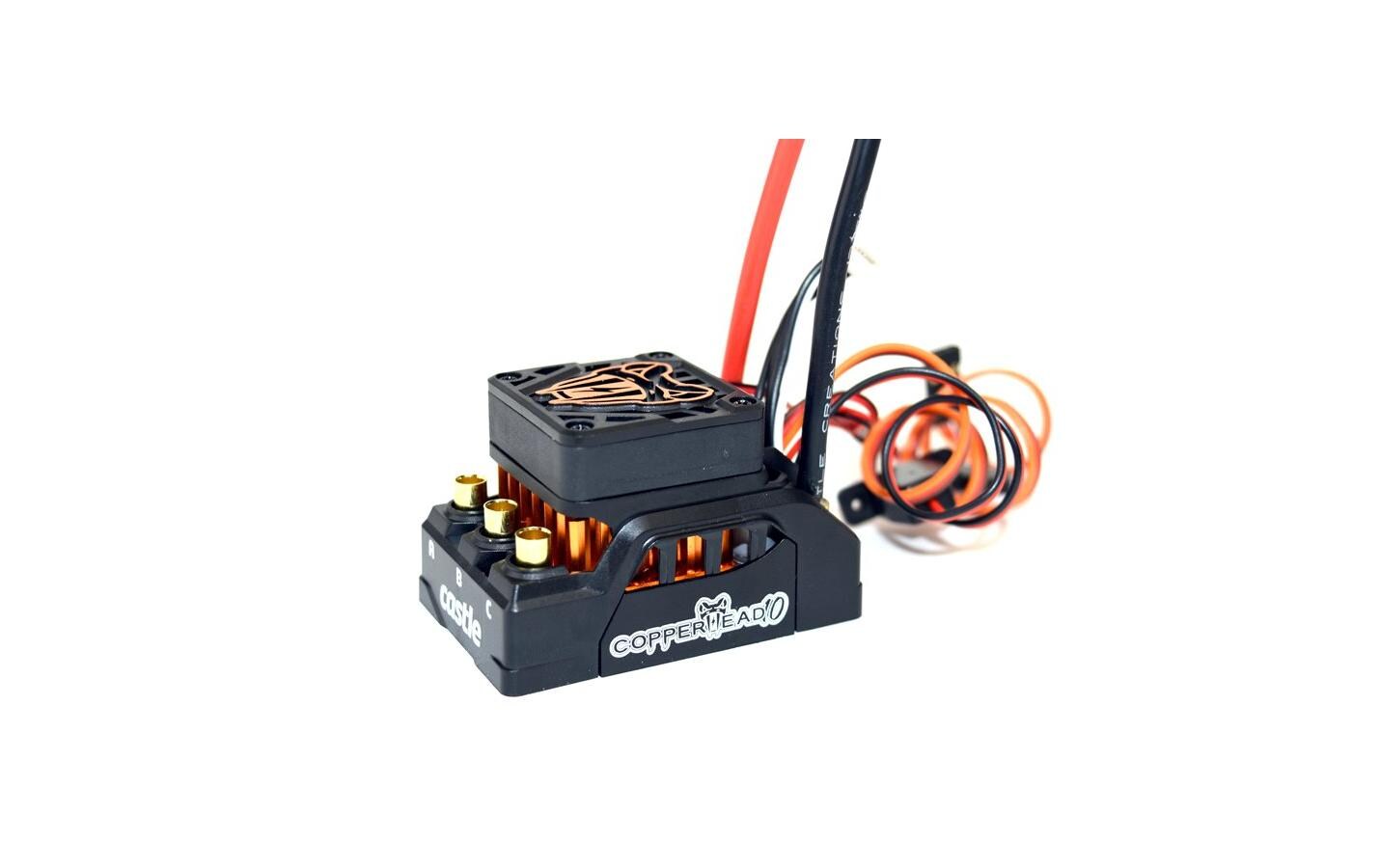 Brushless-Antriebsset Copperhead 10, 1406-3800KV Crawler<br>Brushless Sensored Antriebsset für Off-Road Fahrzeuge mit 2-4S LiPo Akku's