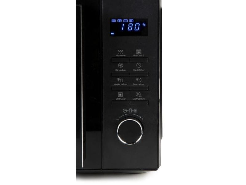 Domo Mikrowelle DO22301C Schwarz Freistehende Mikrowelle für schnelles Erwärmen und Zubereiten