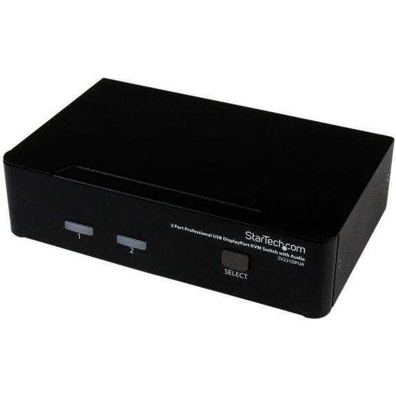 StarTech.com Commutateur KVM 2 Ports DisplayPort, USB et Audio - Switch KVM - 2560x1600