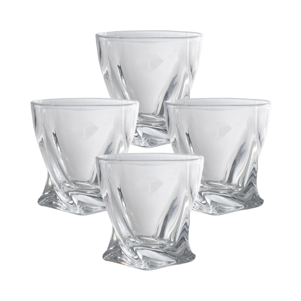 fashion Kristall Whisky Set, 1 Flasche mit 4 Gläsern